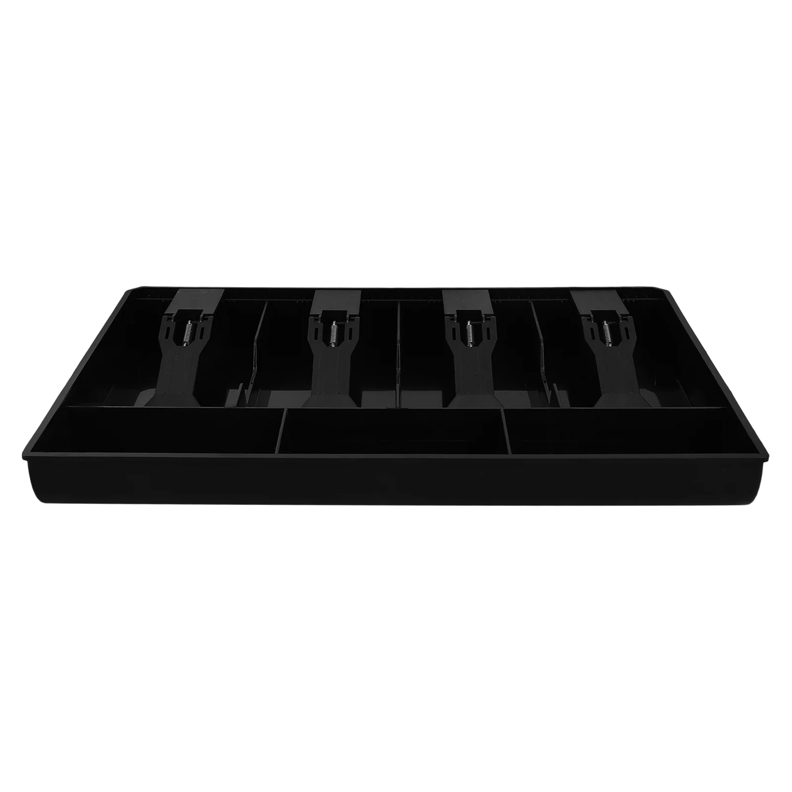 

4 Bills Coin Trays & Boxes Cash Register Insert Mini Drawer Organizer Black Cashier