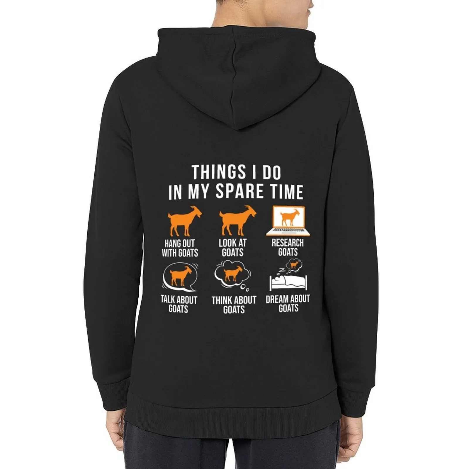 

Things i Do in My Spare Time - Funny Goat Lovers Gift Hoodie mens designer clothes men's clothes korean clothes men hoodie