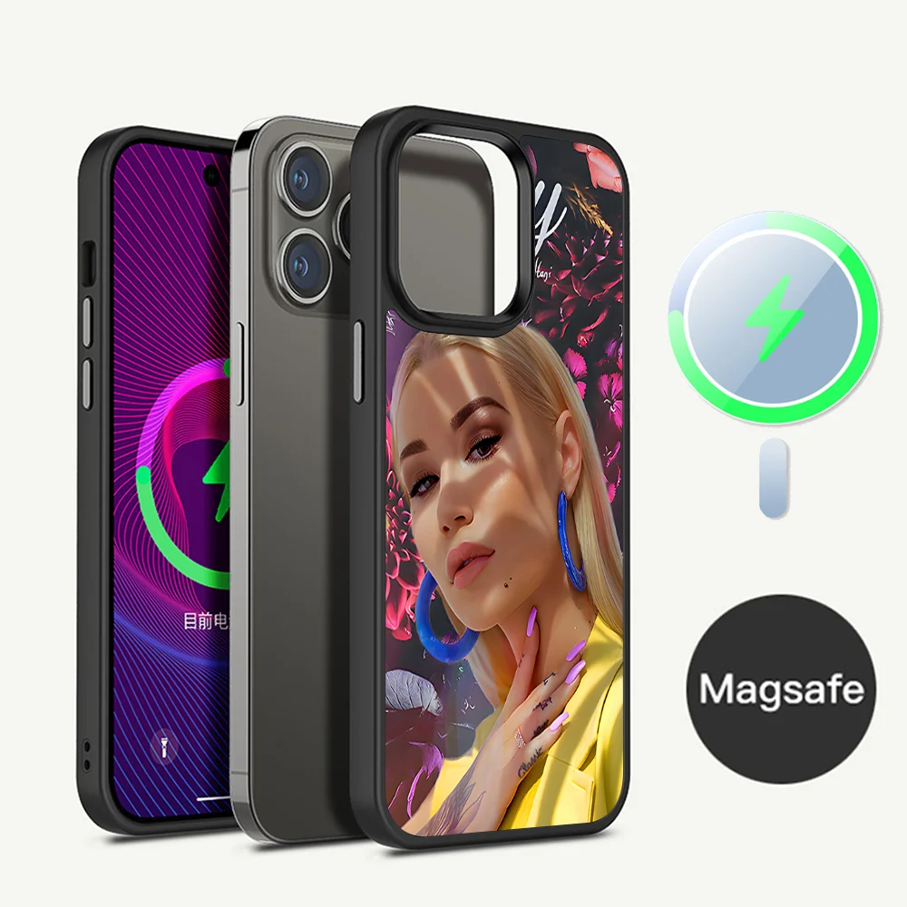 Iggy A-Azalea Phone Case Magnetic Case For IPhone 16 14 13 12 11 15 Pro Max Plus For Magsafe Wireless Charge Cover