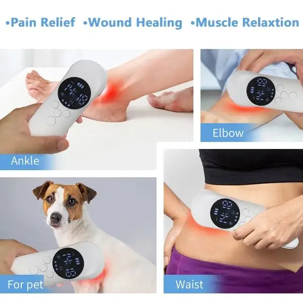 

LLLT Laser Therapy Device Handheld Infrared Physiotherapy Pain Relief Equipment 650nm 808nm For Pets Animals Dogs Cats Horses