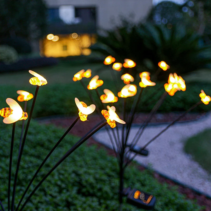 

LED Solar Lights Outdoor, Bee Fairy Lights Waterproof for Summer Garden, Trees, Patio, Weddings, Parties Home Decor