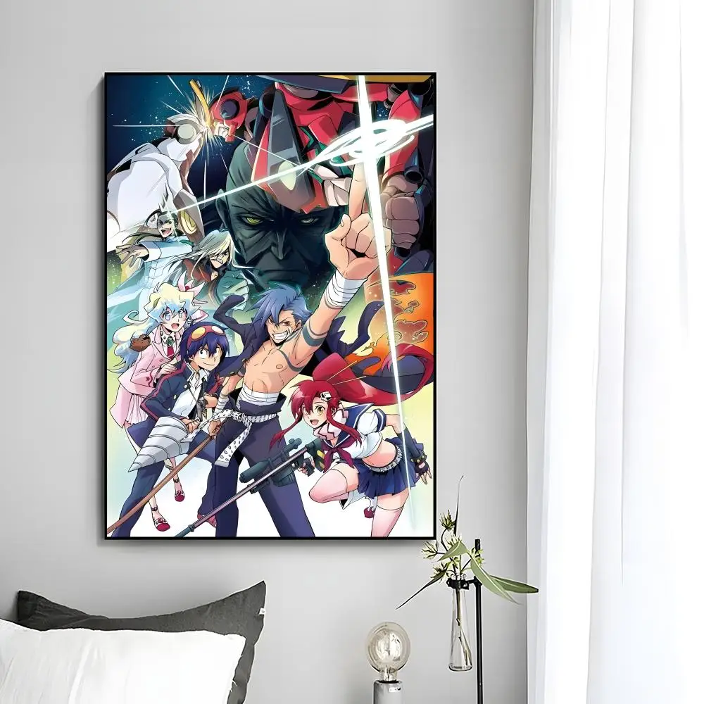 Action-Anime-Poster „T-Tengen Toppa Gurren Lagann“, Wandkunstdruck, dekoratives Wandbild, Heimdekoration, Geschenk, ungerahmt – Detail 22