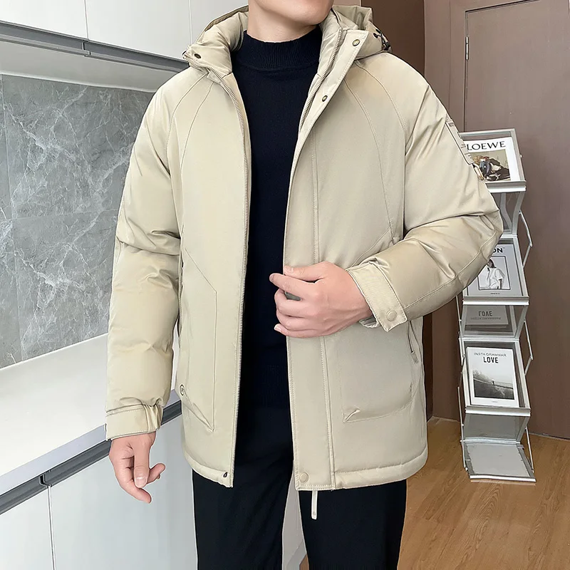Mannen Winter Windjack Jassen Mannen Kleding Capuchon Casual Uitloper Parka Kleding Winterjas Mannen Dikker Fleece Rits Heren Jassen
