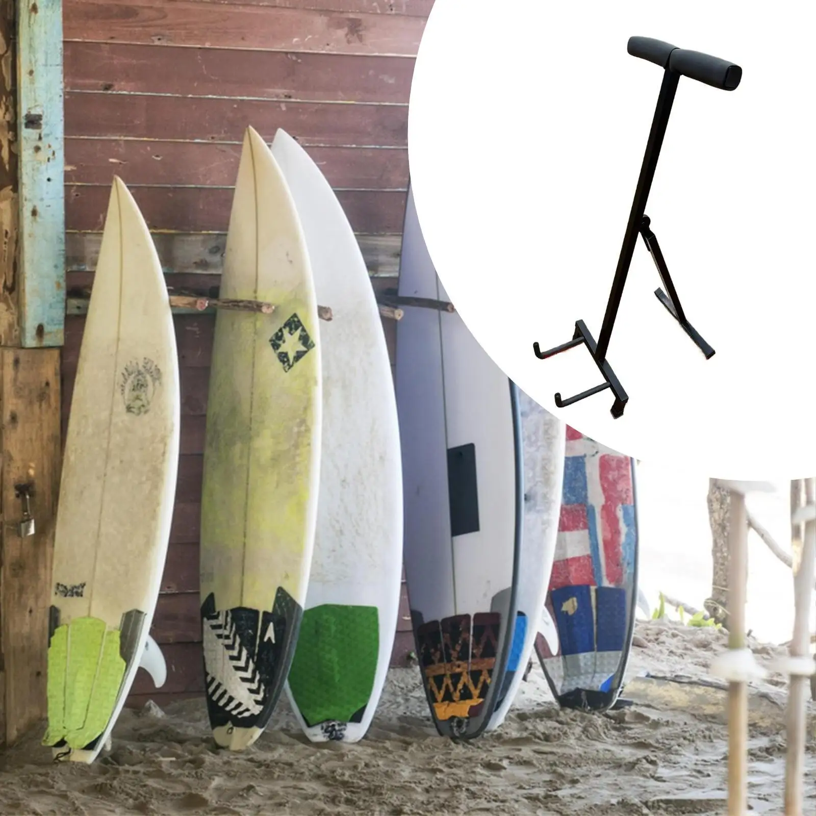 Surfboard Display Rack Longboard Organizer Portable Multifunctional Creative Paddle Board Holder Surfboard Stand for Office
