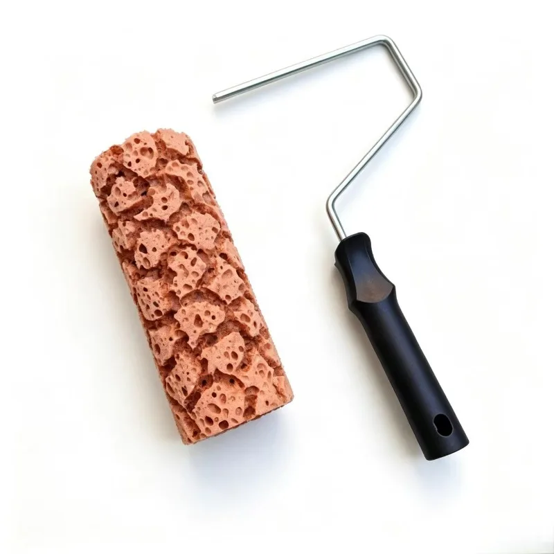 Three-color Pearl Art Paint Roller Imitation Sea Sponge Texture Brush Pine Pattern Wall Painting Tool