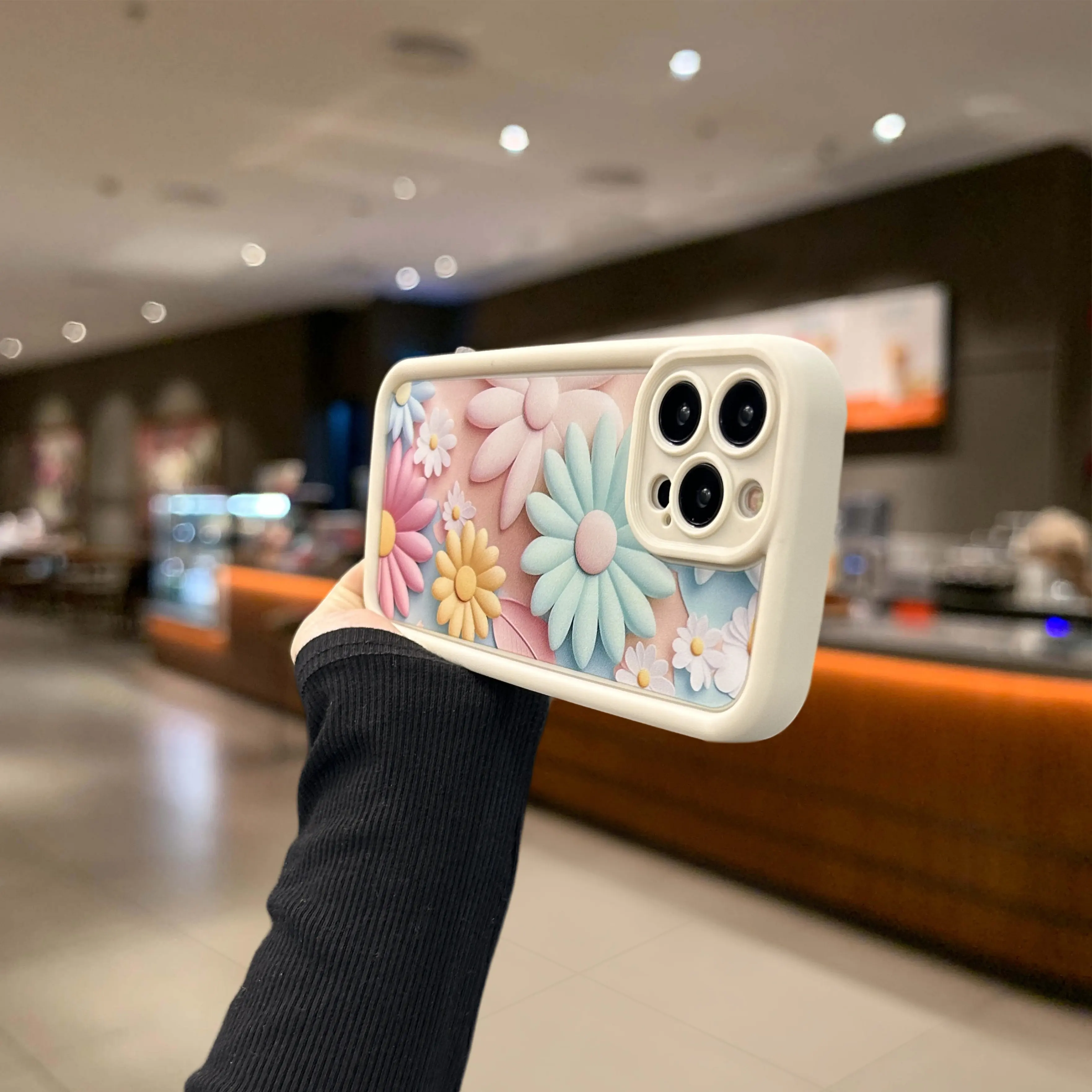 Flower Design Shockproof Protective Phone Case For iPhone 15 14 13 12 11 Pro Max Soft TPU Phone Cover For iPhone 11 Xr 7 8 Plus