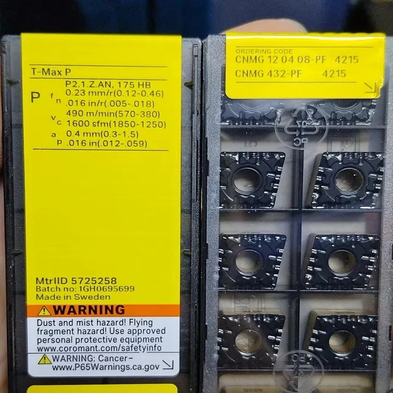 

Hard alloy cutting blades CNMG120408-PF 4215