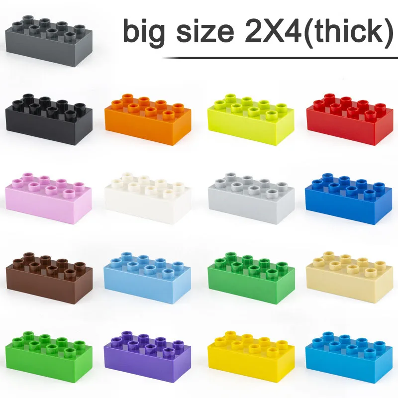 

MOC DIY Large Building Block 3011 Brick 2X4 Big Size Baby Assembled Enlighten Accessories Block Part DIY Children Toys