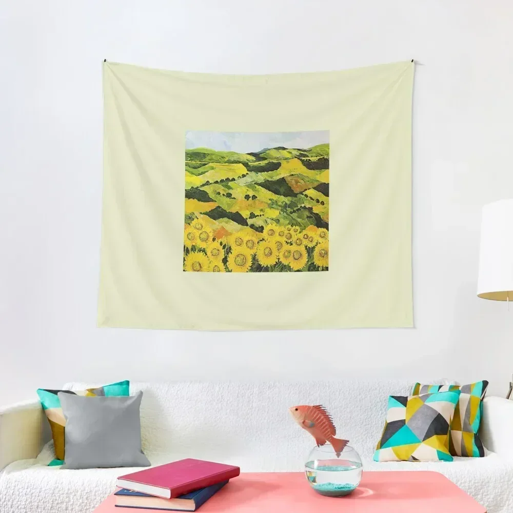 

Sunflowers and Sunshine Tapestry Japanese Room Decor Decoration Aesthetic Decoration Home Wallpaper Bedroom Tapestry