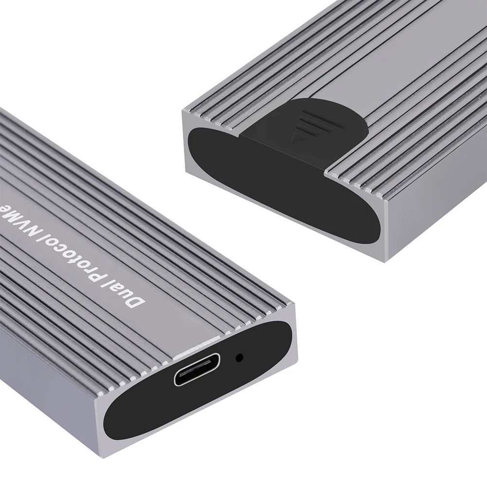 Caja USB3.2 a M.2 NVME SSD, 10Gbps NVMe PCI-E 6Gbps SATA M-Key/B + M Key, funda SSD externa para SSD NVME/SATA 2230/2242/2260/2280