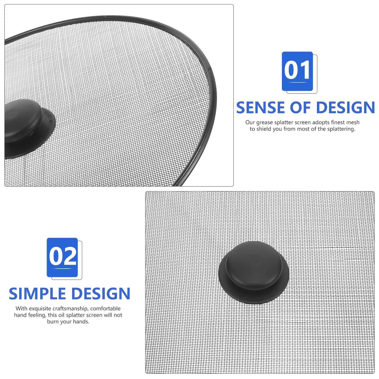 

Stainless Steel Grease Splatter Screen 28 5x20x9CM Oil Guard for Frying Pan Shield Cover Stove Griddle Anti Splatter Kitchen