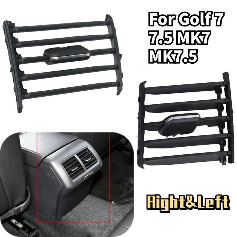 Rear Seat Armrest Center AC Air Vent Grill Folding Clip For Golf 7 7.5 MK7 MK7.5 2013-2020 5GG819203 5G0819203 Replacement Parts