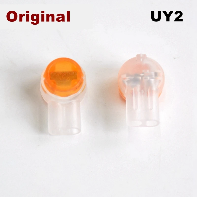 20PCS/LOT 100% Genuine Mexico UY2 Connectors Scotchlok Butt Connectors UY2 Two Blade Telephone Wires Adapters For 26-19 AWG Wire