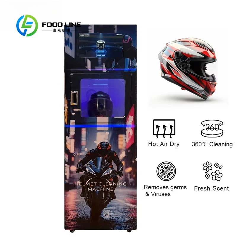 Customized size Automatic motorcycle helmet cleaning vending machine