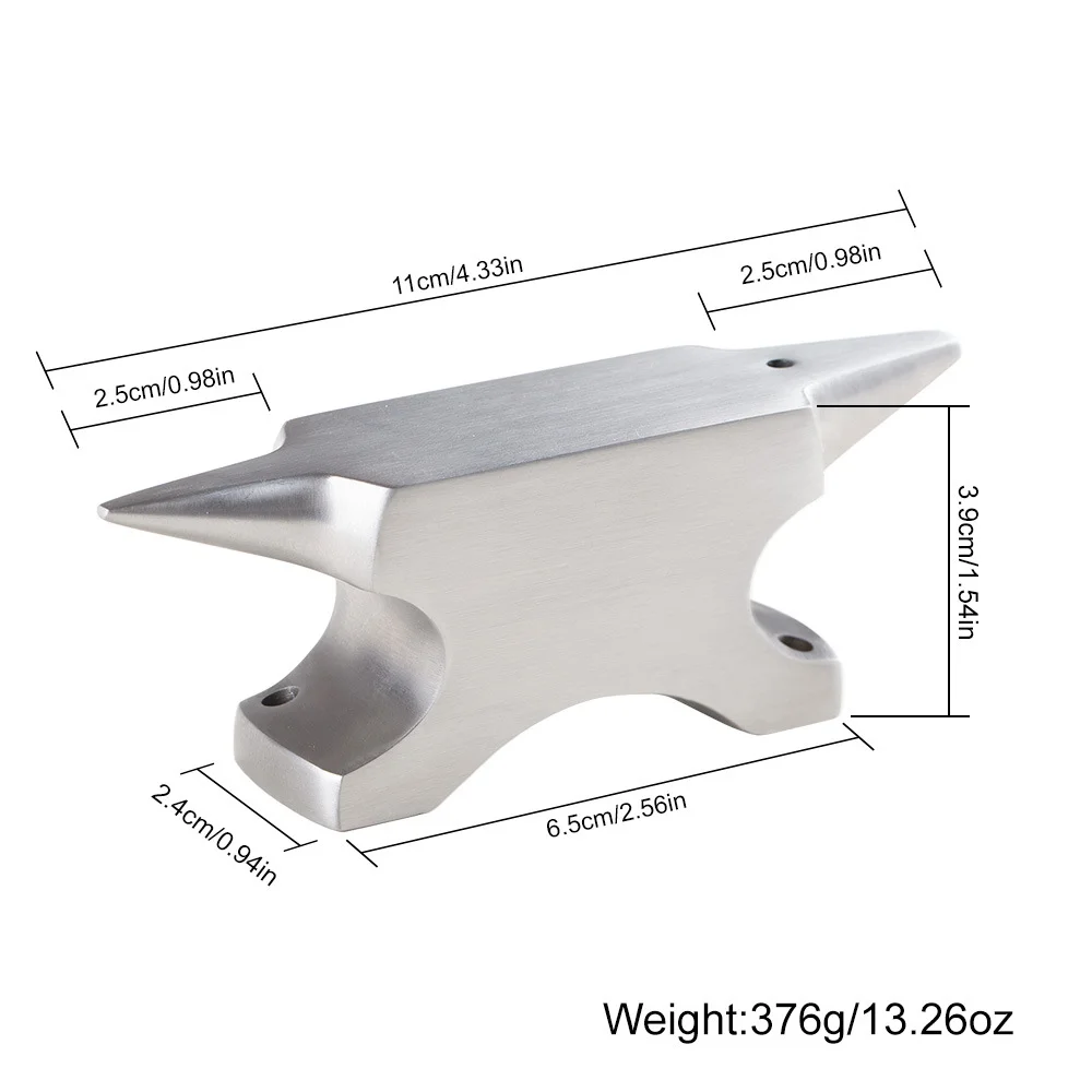 XUQIAN 376 Grams Mini Horn Anvil Forming Metal Work Forming Bench Block Metalsmith Jewelry Ring Making Work Surface