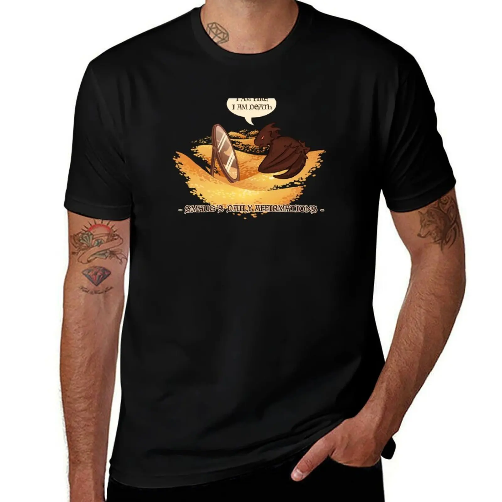 Smaug's Daily Affirmations T-Shirt Comfort Stretch Tee Shirt T-Shirt