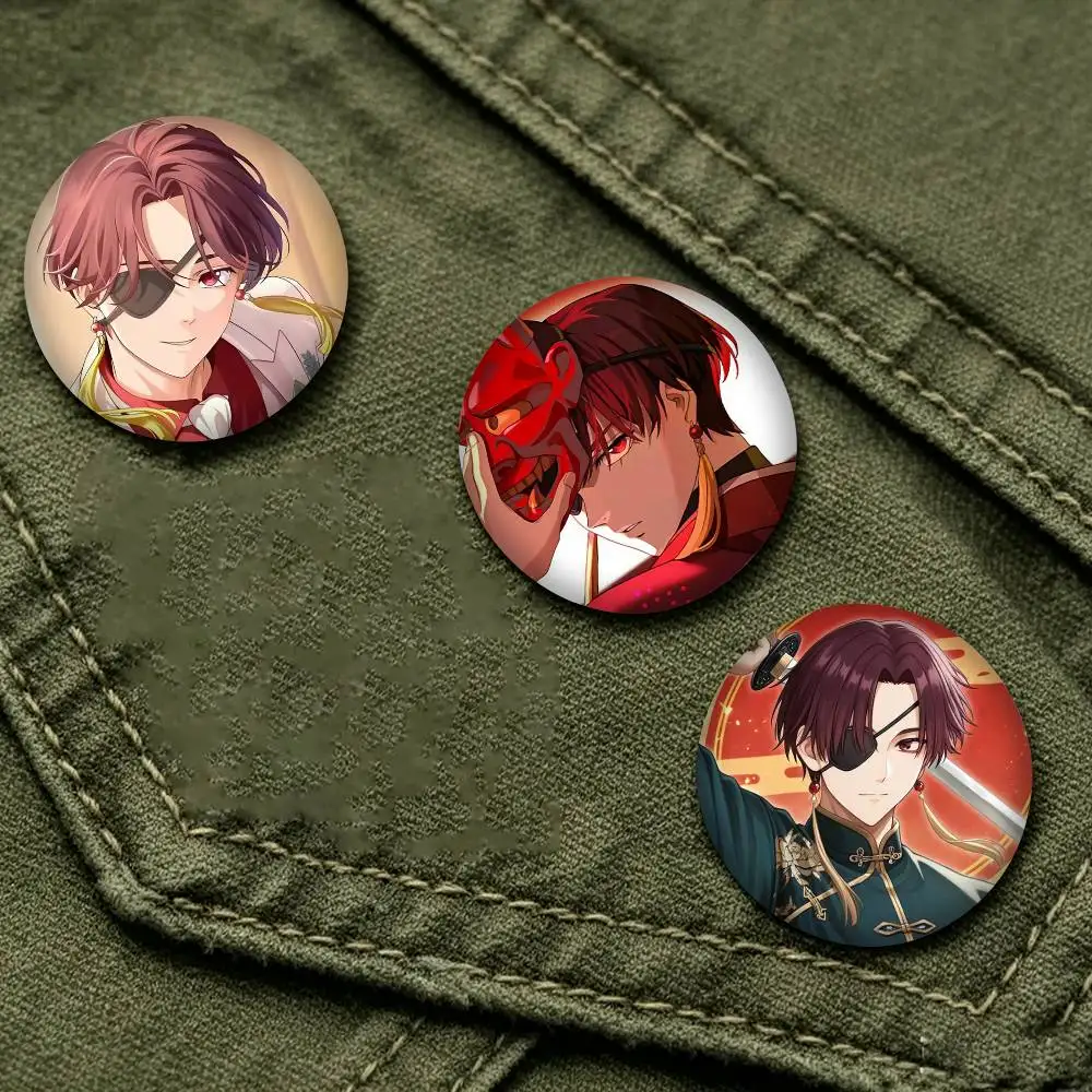 Hayato Suo W-WIND BREAKER  25 32 44 58 75mm Badges Personalized Round Brooches Pins Accessory Gift