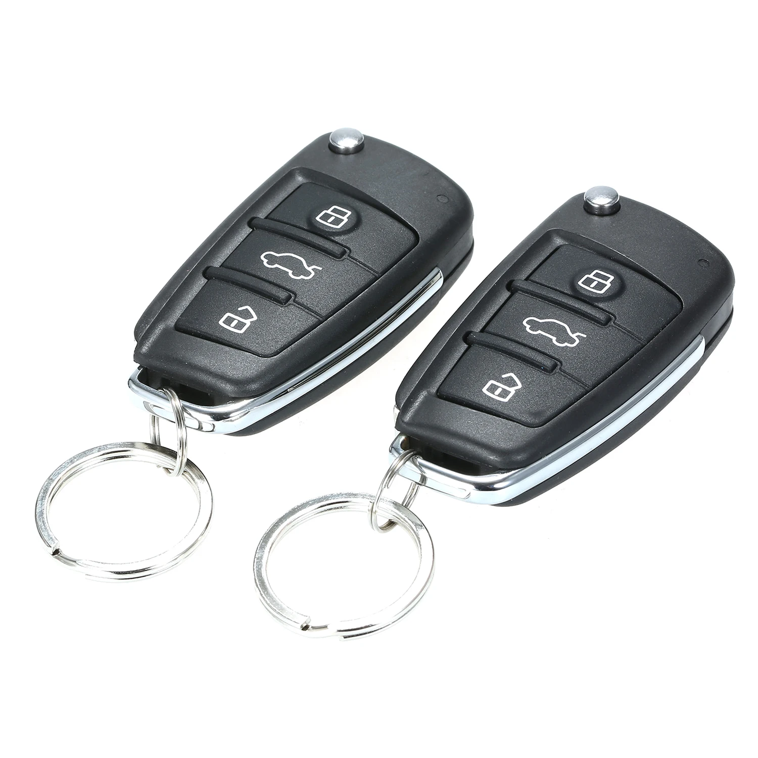 12 V Universal Auto-Fernbedienungs-Zentral-Kit, schlüsselloses Zugangssystem mit 2 Fernbedienungen,