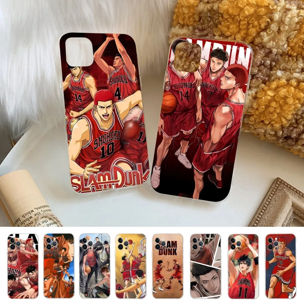 Japan Comic Slam dunk Sakuragi Phone Case for iPhone 15 8 7 6 6S Plus X SE 2020 XR XS 14 11 12 13 Mini Pro Max Mobile Case