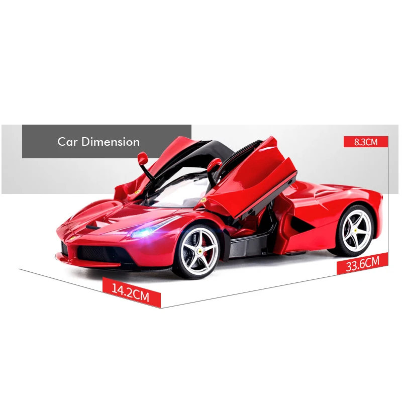 Ferrari LaFerrari RC Car 1:14 Scale Remote Control Car Model Radio Controlled Auto Open Door Machine Toys Gift for Kids Adults