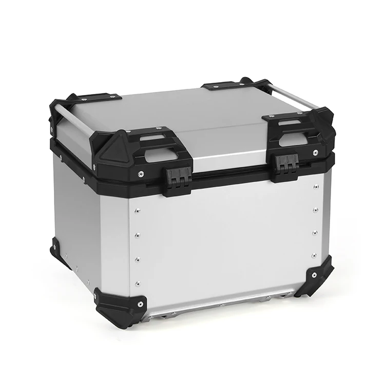 45L Silver Cargo Boxes Universal Delivery Box Aluminum Alloy Motorcycle Box