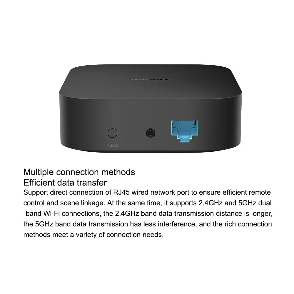 샤오미 스마트 센트럴 허브 미지아 게이트웨이 4 WIFI 블루투스 메쉬 허브 5GHz 10/100Mbps 스마트 홈 미홈 앱 연동