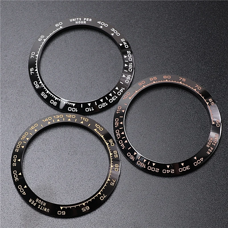 Ceramic Gold Coating Bezel Insert for Daytona 116500 116518 40mm Dial Watch Face Luxury Watch Replace Accessory Clean Factory