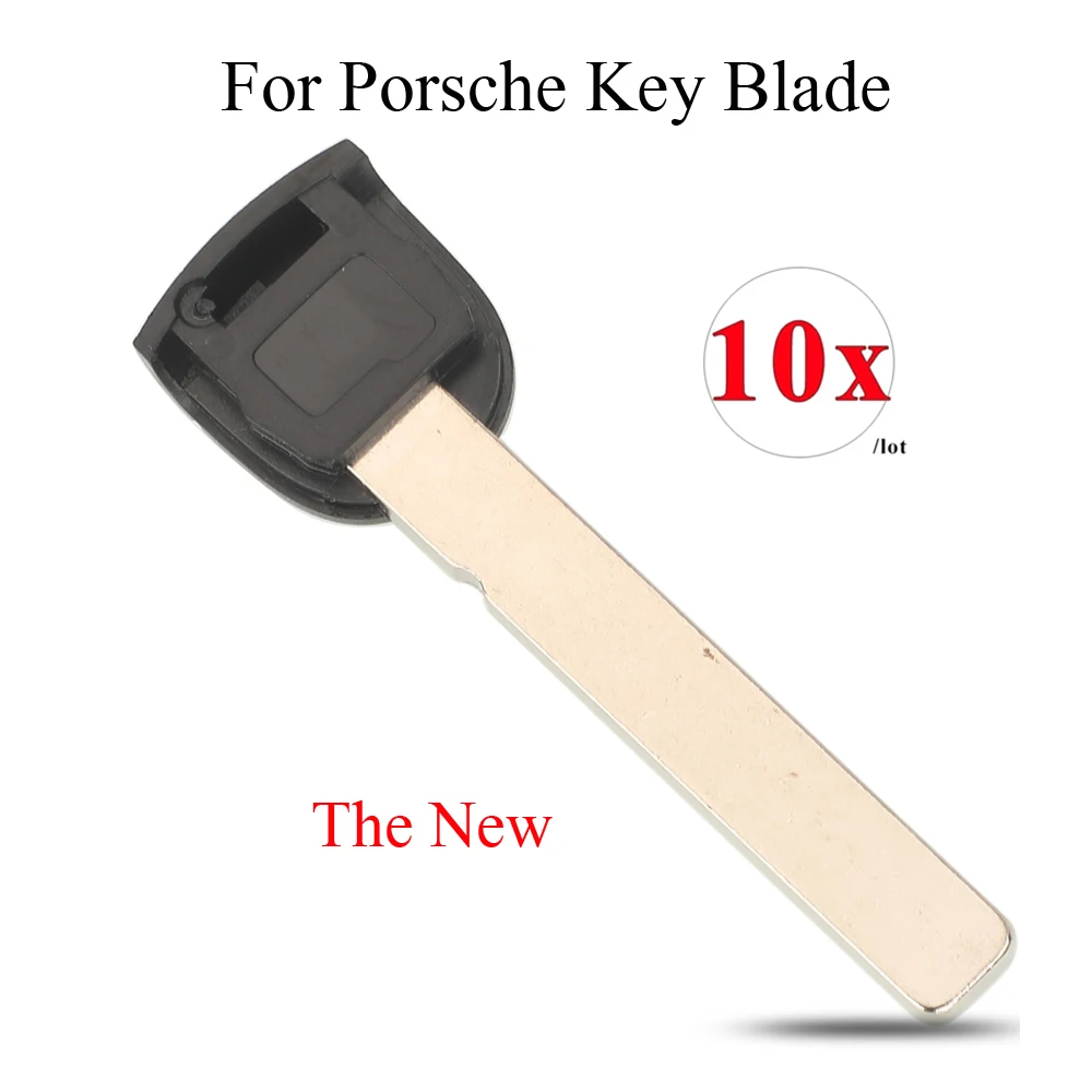 

jingyuqin 10PCS NEW Uncut Key Blade Key Blank Emergency Smart Card Key Blade For Porsche 911 977 918 and Kaman Uncut blank keys