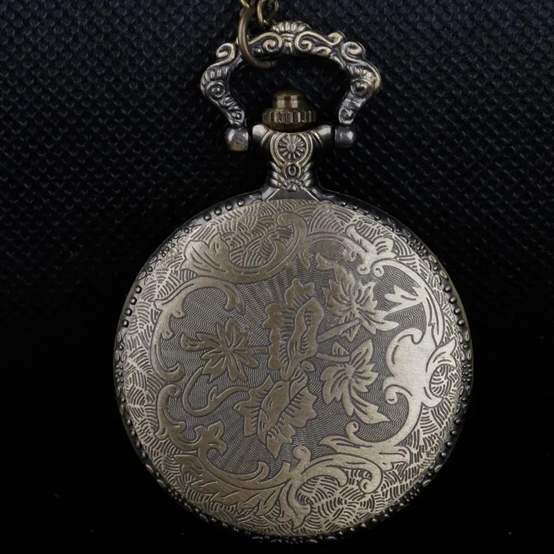 독 뱀 중공 조각 된 골동품 석영 주머니 시계 빈티지 Fob 체인 목걸이 팔찌 펜던트 시계 남자 최고의 선물