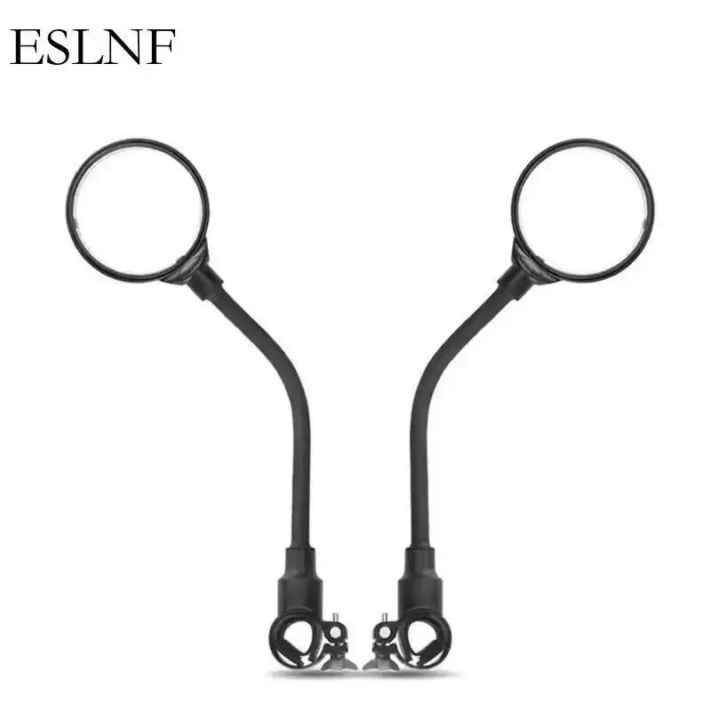 ESLNF - Wide View Rotatable Mirror Anti-Glare Bendable Convex Motorcycle Side For Mountain Bike Cycling -   AntiGlare
