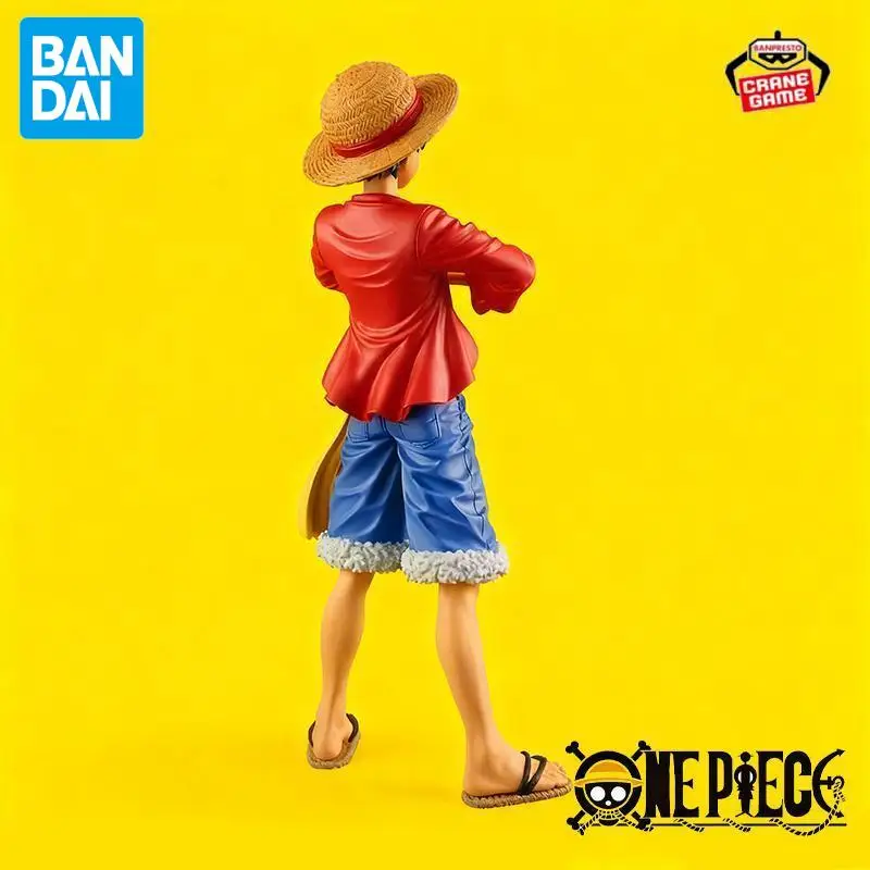 بانداي الأصلي بانبريستو قطعة واحدة لوفي عمل أرقام في المخزون أنيمي نموذج التماثيل البلاستيكية الكرتون دمى الاطفال اللعب هدايا المهرجان