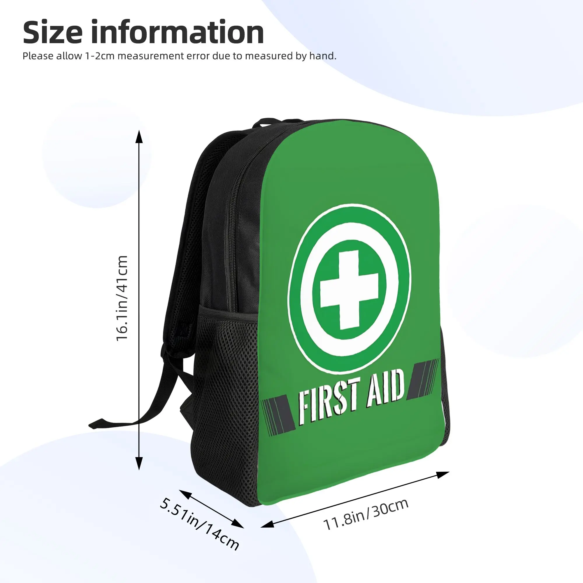 FIRST AID  Classical Backpack Gift High School Business Left 4 Dead 2 Daypack for Men Women College Canvas Bags - view 6