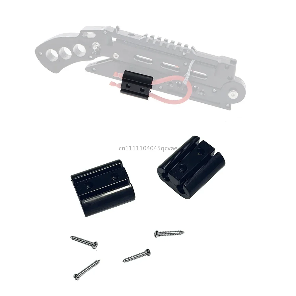 Folding Slingshot Rubber Band Accessories, DIY Slingshot Parts, Fixed Rubber Band Clip, Rubber Band Hunting Accessories.