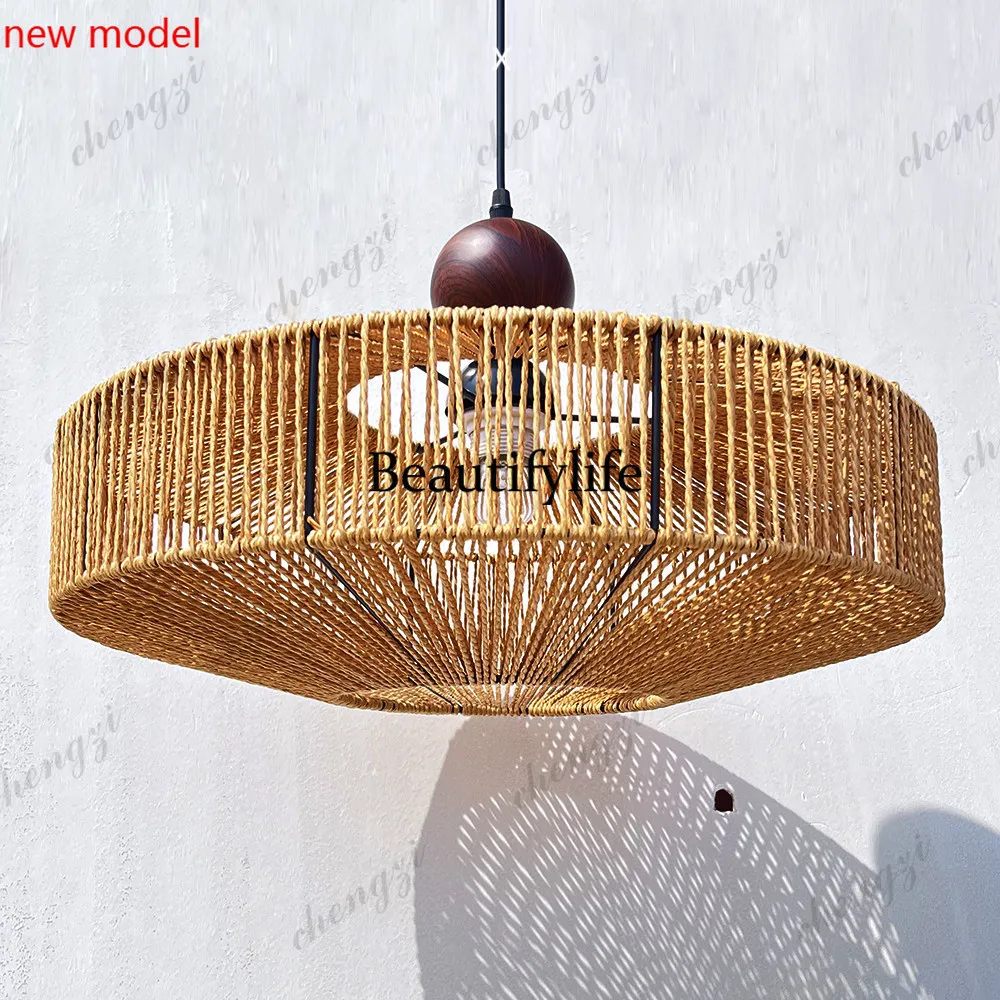 DD182Japanese chandeliers are simple and retro, bedroom, living room, balcony, dining room, bed and breakfast, tea room