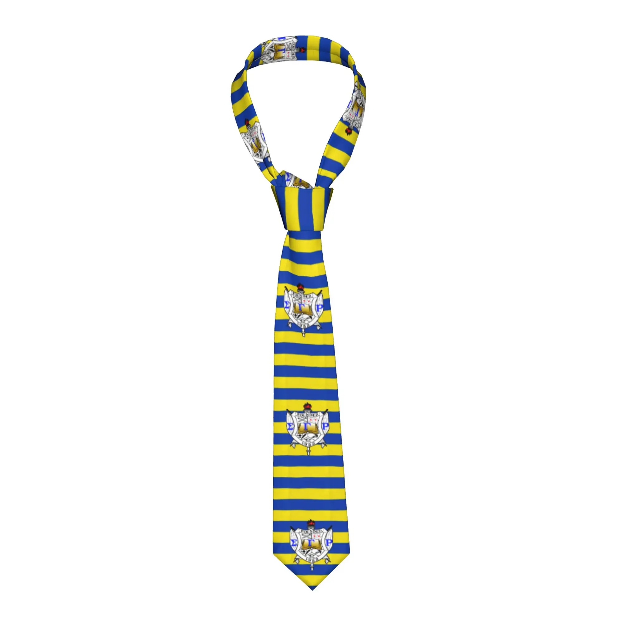 

Fashion SGRHO Sigmas Gamma Rho Necktie Men Custom Silk African American Sorority Wedding Neck Tie