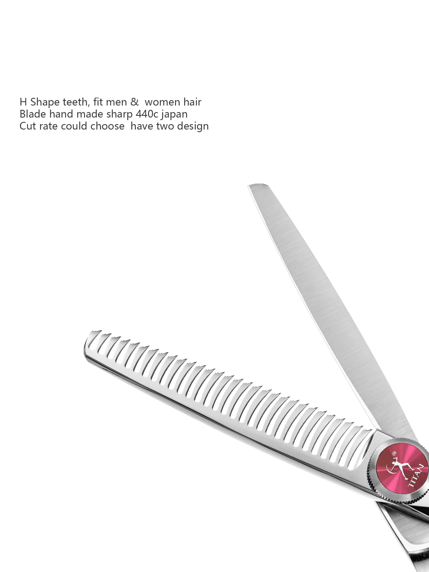 TITAN Professionelle Friseurscheren Set mit 5,5/6,0/6,5/7,0 Zoll Schneidescheren und Effilierscheren aus Japanischem 440C Stahl – Detail 11