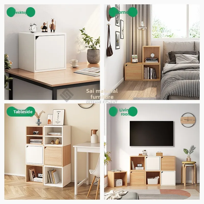 Free combination of lattice cabinets, book storage cabinets, lockers