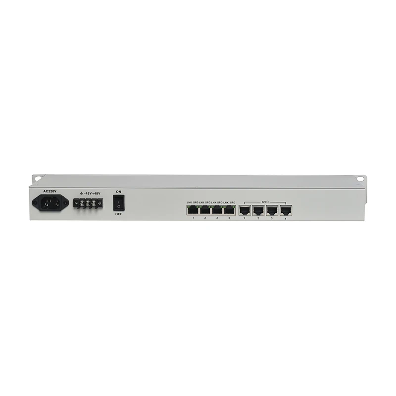 High Quality 10/100M Ethernet over E1 Converter 4 Port Fast Ethernet to E1 Converter