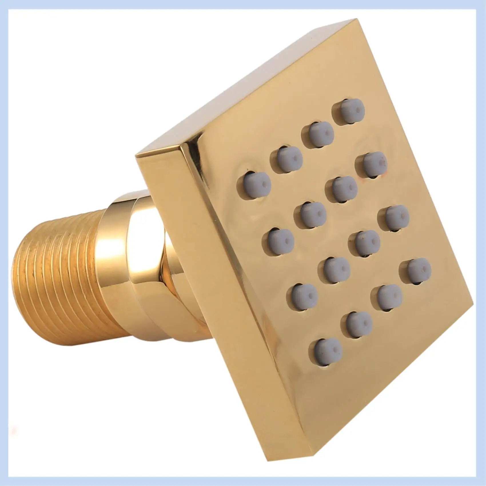 

MLGB-2 Inches Shower Body Spray Jet Brass Massage Jet Bathroom Faucets Accessories Square Wall Mount Shower Side Jets