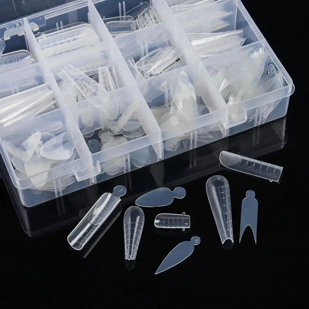 Fake Nails Long-lasting Fake Nails 288pcs Nail Tips Set for Diy Manicure Flat Square Long False Nails Easy to Remove for Fitting