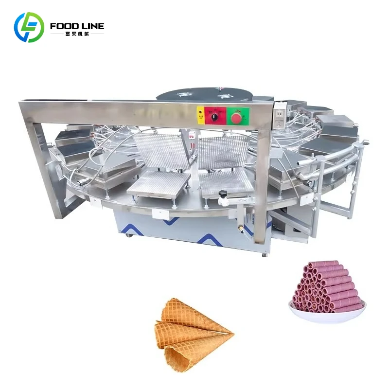 Commercial Waffle Cone Making Machine/ Ice Cream Waffle Cone Maker/ Automatic Ice Cream Waffle Maker Wafer Machine