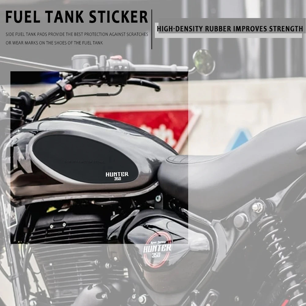 For Hunter350 hunter350 Motorcycle Accessories Fuel Tank Pad Protector Sticker Side Anti Slip Protection Pad Knee Grip