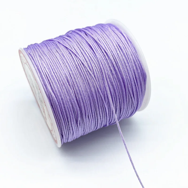 100M/Roll 0.8mm Nylon Cord Thread Chinese Knot Macrame Cord Bracelet Braided String DIY Tassels Beading Shamballa String Thread