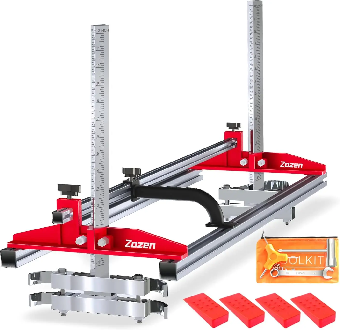 Zozen Chainsaw Mill, Portable Sawmill - Can Be Assembled Into 3 Sizes For Independent Use, Suitable For 14-36 Inches Planking