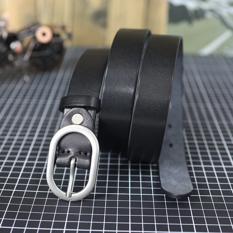 

Genuine Leather Women's Belt, Jeans Belt, Artistic Full-Grain Leather Belt