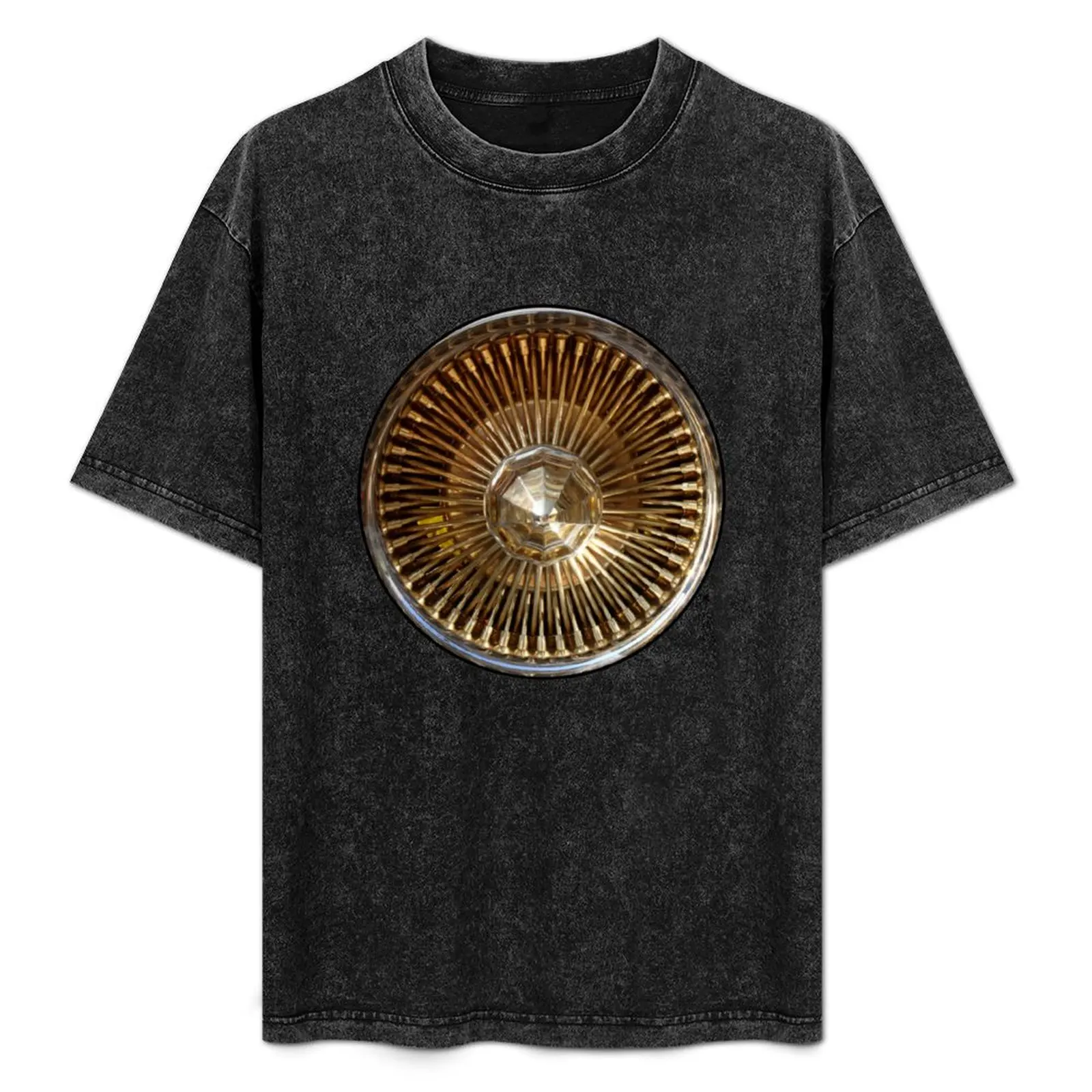 

Gold Dayton Rims T-Shirt Daily Work Short Sleeve Top