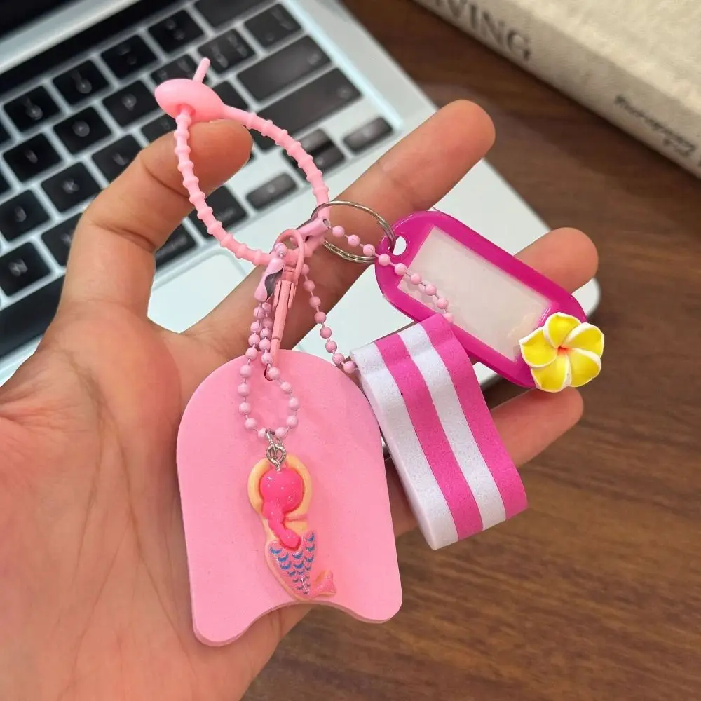 Diving Flippers Funny Floating Key Ring Creative Fashion Diving Series Keychain Hanging Colorful Swimming Keychain Gift