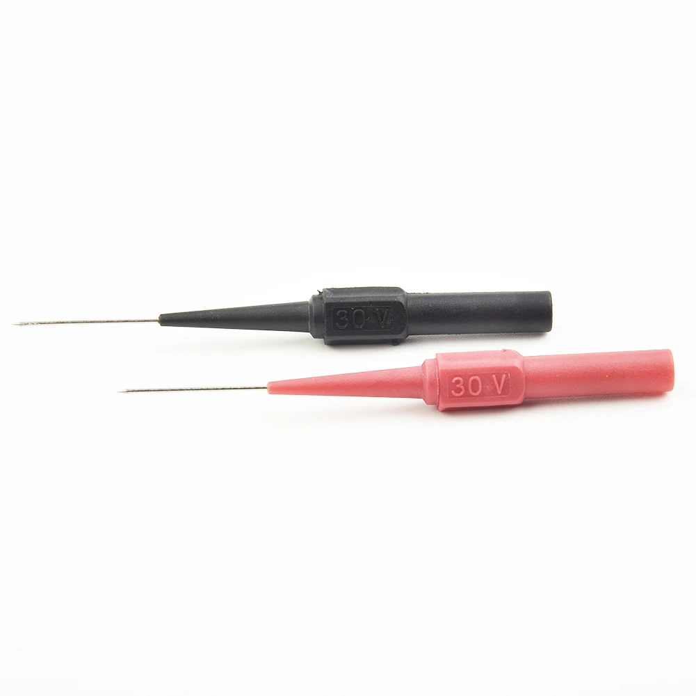 Two Color Probe Test Probe Manipulating Soft Handles Copper Needles Measuring Metal Set Device Stainless Steel