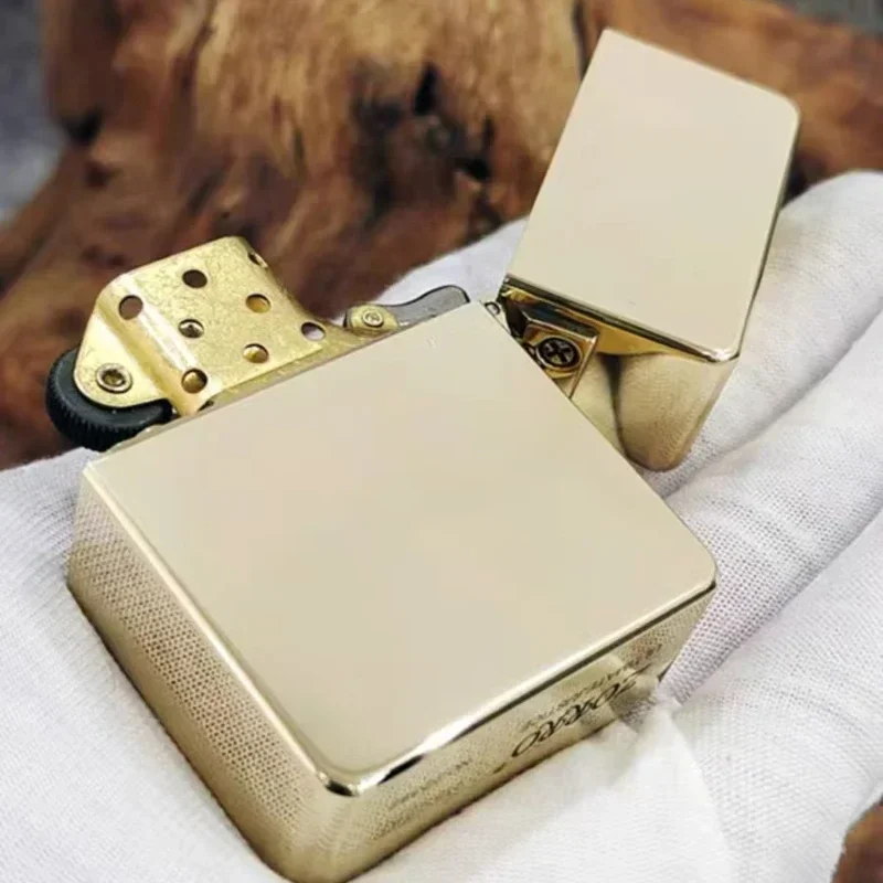 915 Armor Shield Zorro 915s Thickened Deep Carved Deep Original Copper Brass Personality Windproof Kerosene Lighter Men Gift