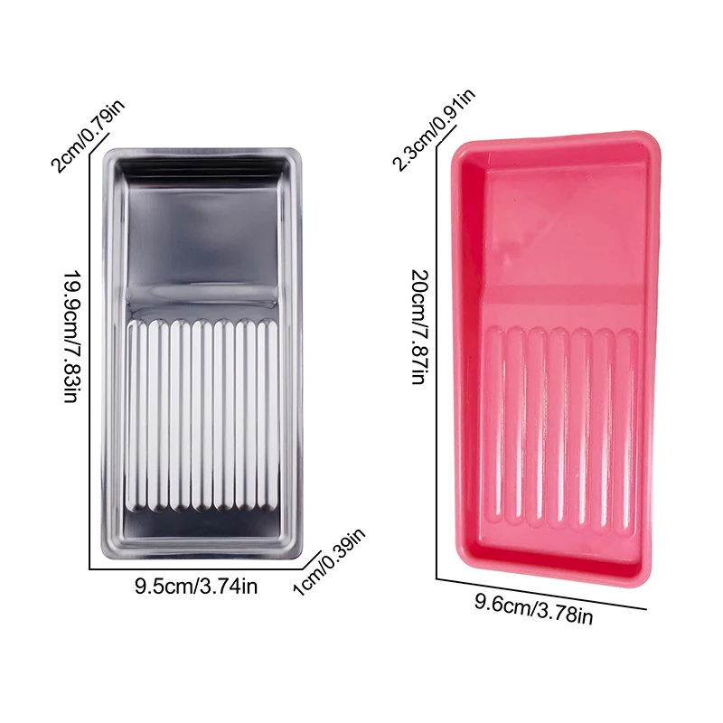 Nail Art Tool Sterilisationstablett Edelstahl Desinfektionsschale Kosmetik Ablagefach Maniküre Pinzette Bohrer Nagelknipser